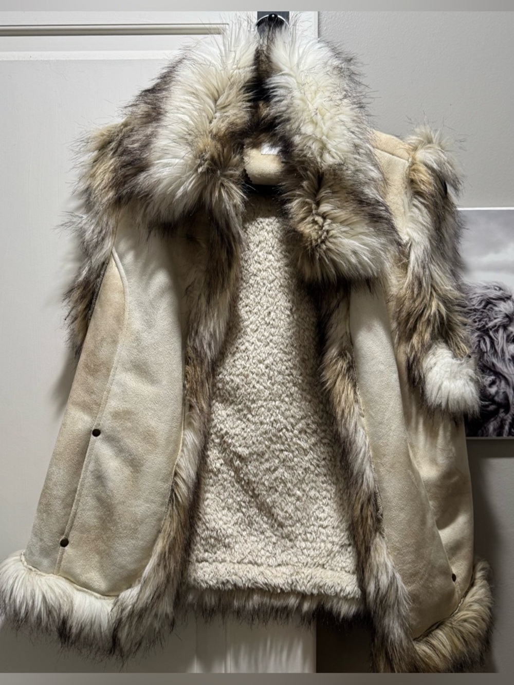 Tasha Polizzi luxe faux fur vest